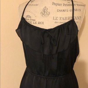 New Xhilaration Silky Halter Black Dress